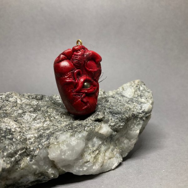 Pyrite Talisman Realistic Human Heart