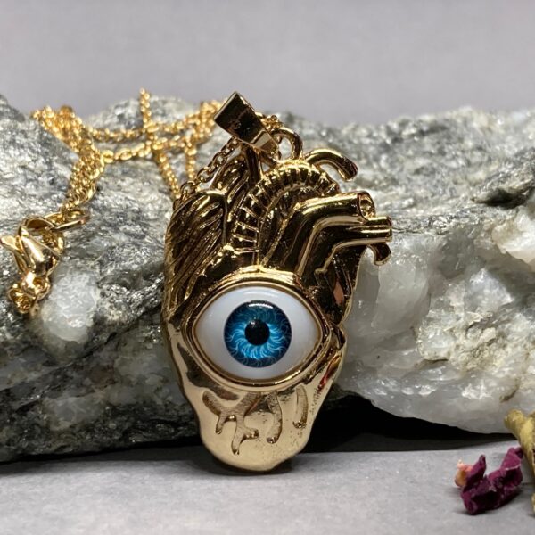 All Seeing Eye Necklace Heart Hugahag