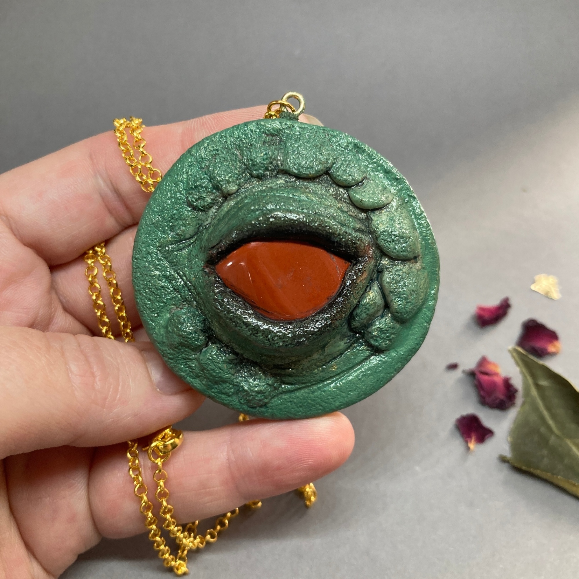 The Dragons Eye Jasper Pendant