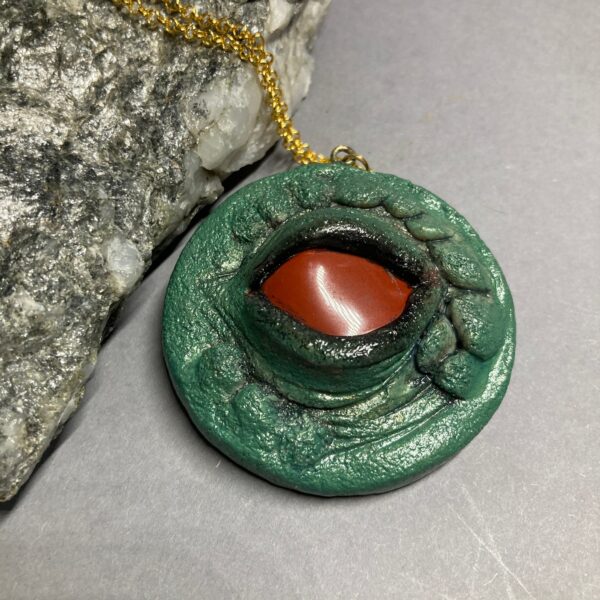 Dragons Eye Red Jasper Talisman Hugahag