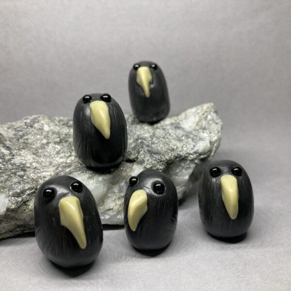 Crow Polymer Clay Figurines By Hugahag